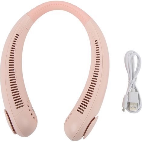 Ventilateur collier portable USB sans lame - Silencieux et puissant, design ajustable pour une ventilation optimale lors des canicules (1/5)