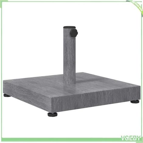 Pied de parasol - FAFEICY - 42010003 - Aspect bois gris foncé - Acier - 45 x 45 x 31,5 cm (1/5)