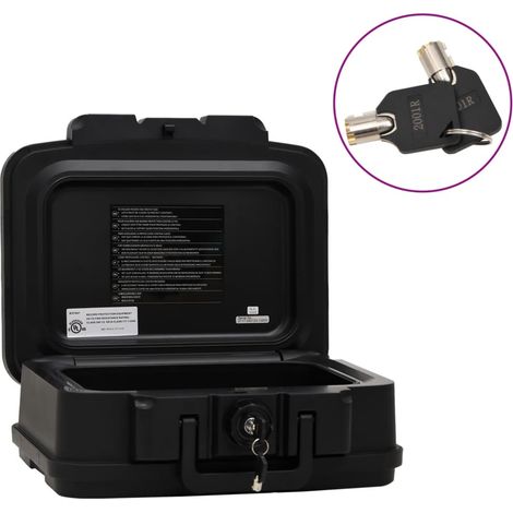 vidaXL Cassaforte nera 38x32,5x16,5 cm (1/5)