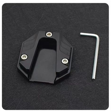 Cavalletto laterale per moto KZQ, piastra di estensione laterale per cavalletto laterale per moto in alluminio CNC, piastra di estensione per cavalletto per moto resistente all'usura, accessori per mo (1/4)