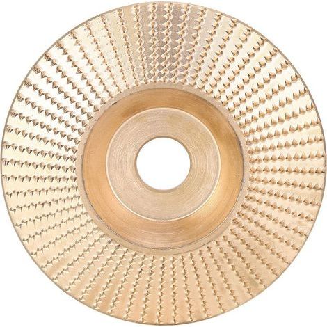 Disque de sculpture en biseau, meuleuse d'angle, outil de meule 100mm or pour bois matériaux non métalliques (1/5)