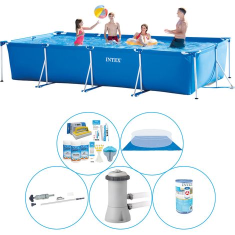 Rechteckiger Frame Pool - 450x220x84 cm - 5-teilig S20849