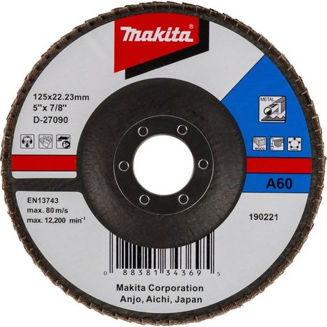 Makita Fächerschleifscheibe 125 mm, A60 (1/2)