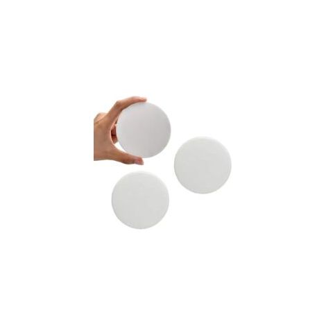 Fermaporta, protezione murale in silicone, adesivo rotondo in gomma morbida, cuscinetti fermaporta (diametro rotondo grande 8 cm)