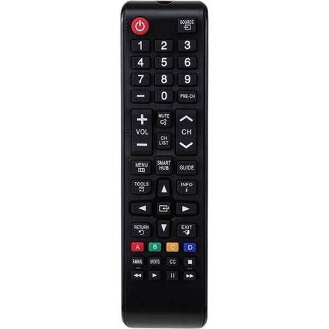 Télécommande De Remplacement - Pour TV Samsung Modèles BN59-01199F BN59-01199S BN59-01199G - Fonctionnelle Et Compatibile - 1 Pièce (1/5)