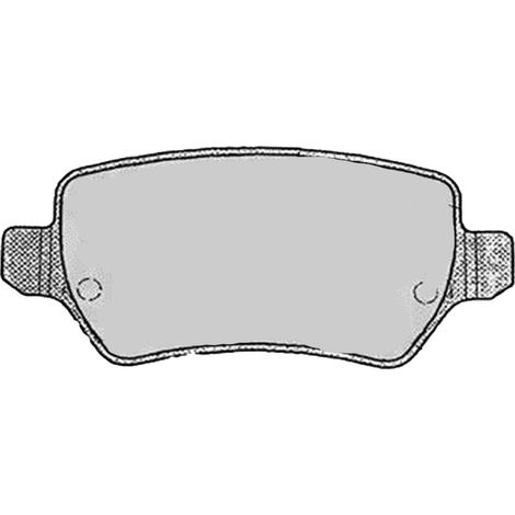 KIT PASTIGLIE FRENO POSTERIORI compatibile con OPEL MERIVA B MPV /SPACE WAGON (S10) / PASTIGLIE FRENANTI AUTO OEM P 10 013 P 59 038, / SOSTITUZIONE DIRETTA / BASSA POLVERE / SILENZIOSO (1/4)