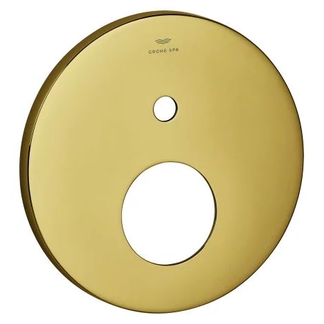 GROHE rosace 48616, ronde, pour garnitures de finition de mitigeur monocommande avec inverseur 2 voies, cool sunrise, 48616GL0
