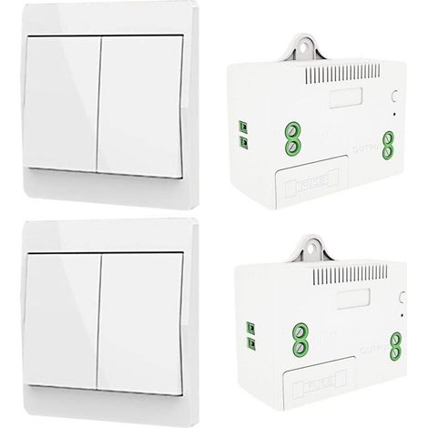 Interruttore della luce wireless a 433 MHz – Autoalimentato – Telecomando fino a 50 m – Impermeabile per ambienti umidi (1/5)