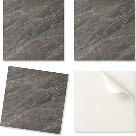 Paquete de baldosas de vinilo con dise帽o de piedra natural para cocina, 4x50x50 cm.