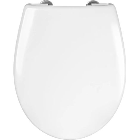 Les rois des sièges de toilettes  Abattant WC Mito - Duroplast - Blanc - Soft-Close, Antibactérien (1/5)