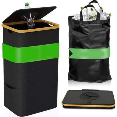Boîte de rangement MINICLOSS, boîte de rangement grande capacité, adaptée à la cuisine, au balcon et au salon (livrée avec 1 sac intérieur). (1/5)