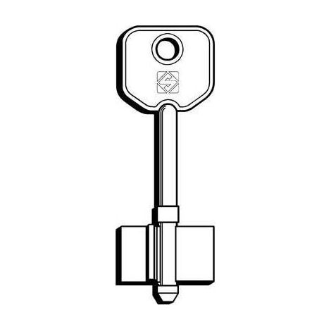 CHIAVE DOPPIA MAPPA SECUREMME 5SER1 SILCA - OTTONE NICHELATO - 2 pezzi
