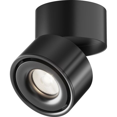 Plafoniera LED Maytoni Yin nera 15W 4000K 10cm alluminio (1/3)