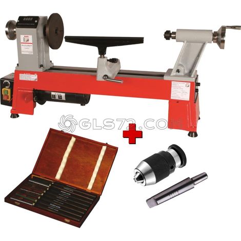 TORNO MADERA HOLZMANN D460FXL + ESPIGA CONO MORSE + PORTABROCAS + GUBIAS H8TLG