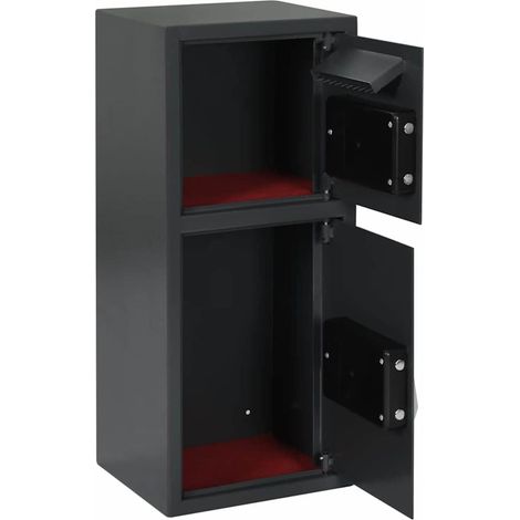 Coffre-fort numérique Gris foncé 35 x 31 x 80 cm Acier CFW940732 (1/5)