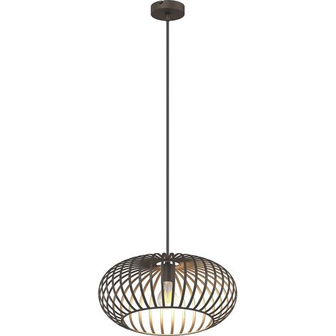 Globo - lámpara colgante - MAX - marrón - metal - Ø 40cm - E27 - (1/5)