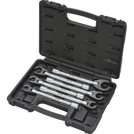 GEDORE Automotive KL-4077-10 K Gelenk-Ringschlüsselsatz, offen, 150 mm (1/5)