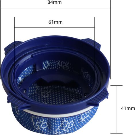 Ortviai Filtre de rechange lavable pour aspirateur Samsung Jet 60/70/75/90 – Microfiltre haute efficacité (1/4)