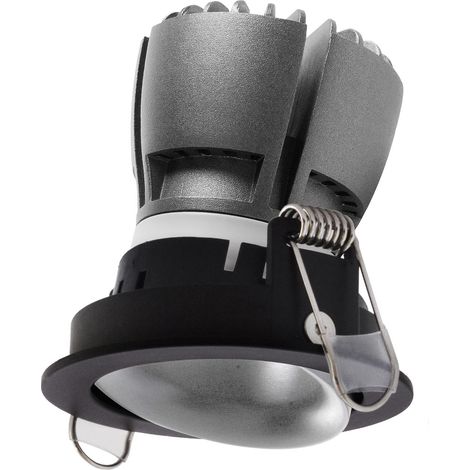 Plafonnier encastré tilt NOK1 Orientable LED COB 7W 675lm CRI80 3000K 40º - Noir