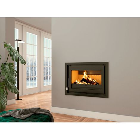 Insert à bois raccordable - FIREMATIC Olen 12.6 kW  Avec kit air (1/3)