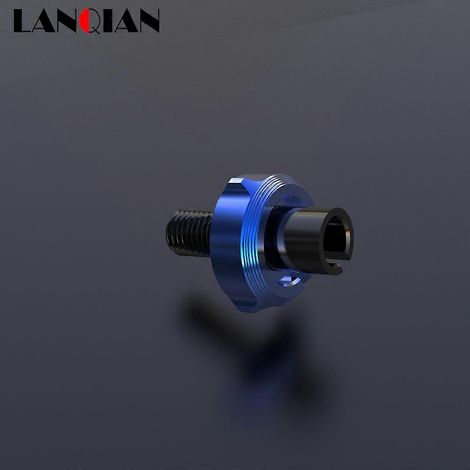 Aplicable a M8 1.25/M10 1.5 Para 125/200/250/300/690/790/890 DUKE Accesorios universales CNC Tornillo de ajuste del cable del embrague de la motocicleta (M8 Azul) (1/5)