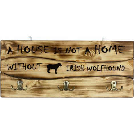 Irish Wolfhound - gruccia con cane, espositore per medaglie, decorazione per la casa di Art-Dog (1/5)