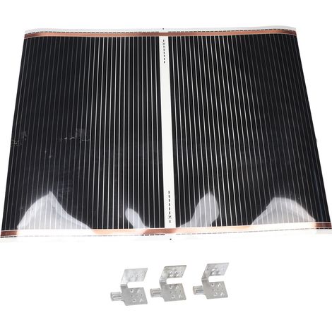 Tapis chauffant électrique pour sol, système stratifié flottant pour moquette, kit pour carrelage et mortier, 220‑240V type A, 75x100cm (1/5)