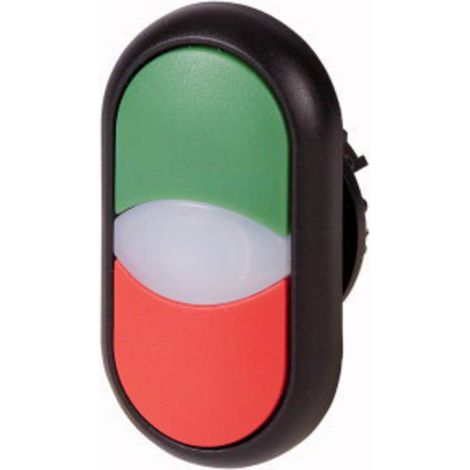 Eaton 216699 M22S-DDL-GR Bouton-poussoir à double touche collerette plastique 1 pc(s)