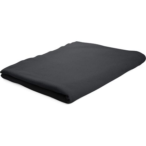 Drap Plat Privacy 180X290 100% coton 57 Fils Noir Reglisse