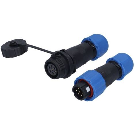 Pair Connecteur Aviation 7 Broches, Prise Câble Résistante à la Corrosion, 250V 5A, Connexion Robuste pour Câbles Aéronautiques