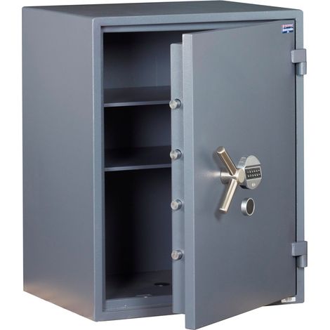 Cassaforte Professionale Bank Pro 1 Technomax - Chiave A Doppia Mappa + Combinazione Elettronica Digitale 650x840x550 (1/4)