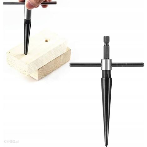 Broca Escalonada 5-16 mm – Precisión y Durabilidad  Acero De Carbono Endurecido, 6 Ranuras, Empuñadura T  para Metal, Madera, Plástico, Cajeado de Bisagra (1/4)
