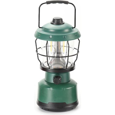 Wiederaufladbare LED-Campinglampe im Retro-Stil mit USB-Anschluss 200 Lumen, stufenlos dimmbar, Kerzenlichtmodus, wasserdicht Zeltlampe (1/3)