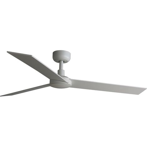 DC Ceiling Fan Rudder L White with Remote