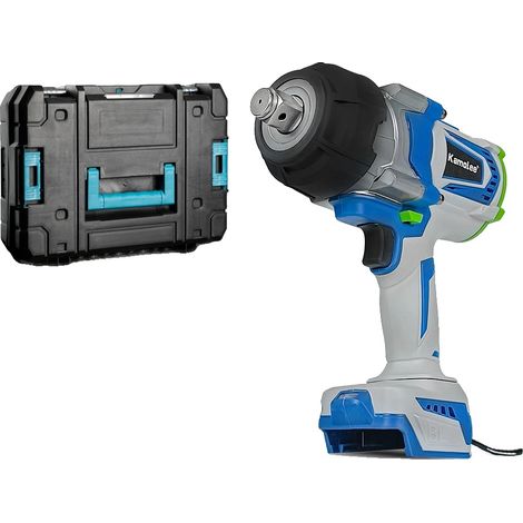 Llave de impacto, motor sin escobillas, mango ergonómico, sin batería de plástico, enchufe europeo de 220V-240V. (1/2)