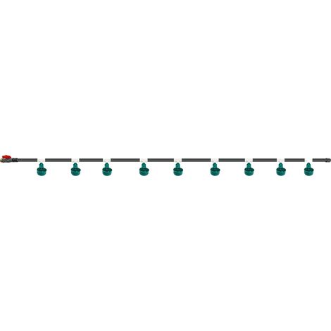 Sistema di abbeveraggio per pollame, 9 ciotole, idratazione automatica, verde, 9 ciotole (1/2)