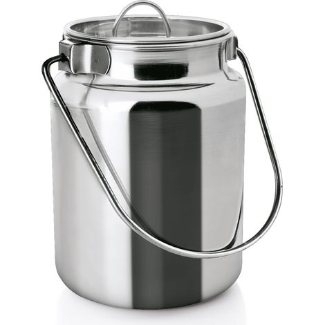 Bidon de transport avec anse 3 ltr Ø 15 cm inox - Was Germany (1/2)