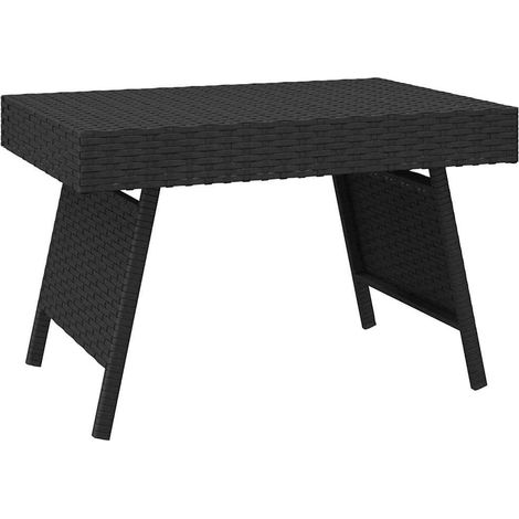 Maison Exclusive - Beistelltisch Klappbar Schwarz 60x40x38 cm Pol (1/5)