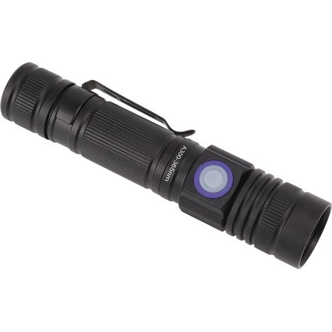 Lampe torche UV 365 nm rechargeable USB, lampe torche portable à LED UV pour le durcissement de la résine, détecteur d'urine (1/5)