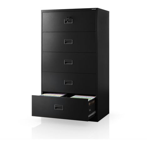 Armoire à fiches métallique, noir, 900x1620x600 mm: SARA XL V5