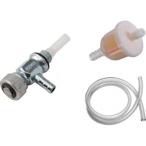 1 - Kit Réparation Moteur - Robinet Essence - Filtre Carburant - Pour Motoculture Et Tondeuse Universel - Noir - 10x1mm