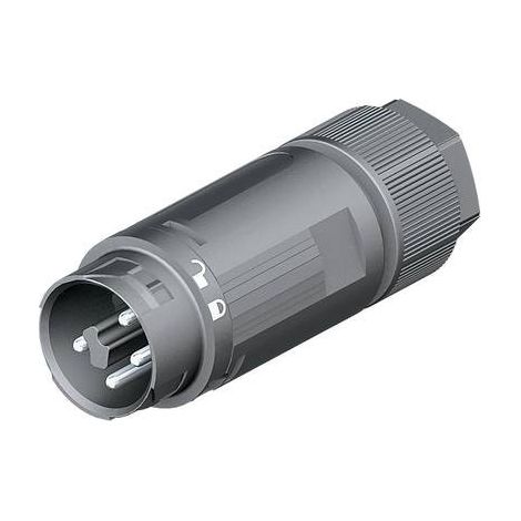 Wieland 46.052.4553.1 Connettore circolare Spina dritta Serie (connettore circolare): RST® MINI Tot poli: 4 + PE 1 pz.
