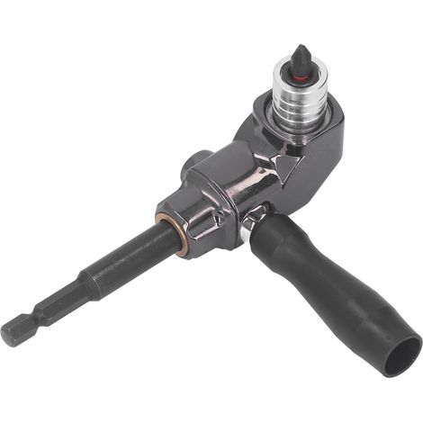 Adaptateur renvoi d'angle 90° en alliage d'aluminium, embout hexagonal 6,35 mm, pour visseuse électrique en coin (1/5)