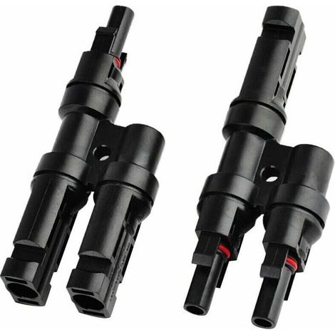 MC4 Branch Connector for Solar Panels - T/Y Connector for Cable Distribution (1/4)