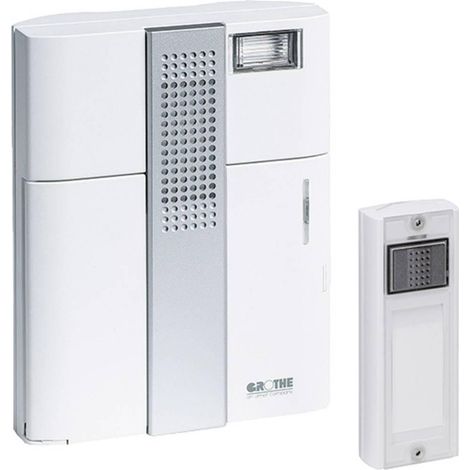 Grothe Mistral 300 Timbre inalámbrico blanco elegante