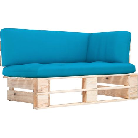 Canapé d'angle de jardin palette  Sofa Banquette de jardin Bois de pin imprégné 80849 (1/5)