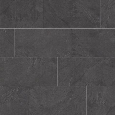 FLOORNOVO Neuheit Klickfliese ohne Verkleben 600 x 294 x 9 mm die erste Fliese zum Klicken Kalkstein Schieferoptik Supermatt Grau Bodenbelag Fliesenformat (1/5)