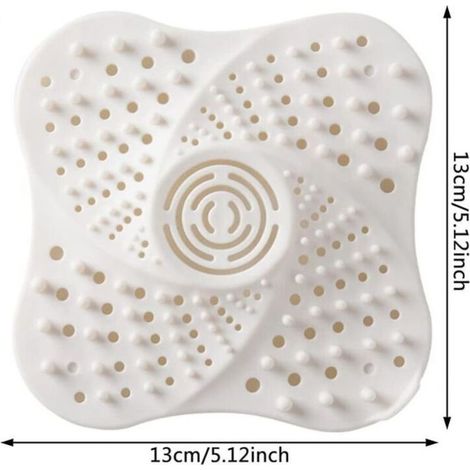 Filtre attrape-cheveux pour douche, 2 pièces, avec ventouse, bouchon d'évier, filtre Anti-cheveux pour baignoire (1/3)