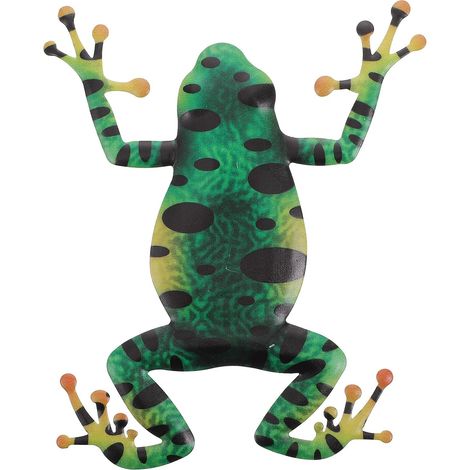 Eisenfrosch Wanddekoration in Grün Einzigartige Froschform (1/5)