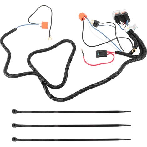 GARRYFIZH Kit de cblage de relais de phare, 2 pièces, Port de lumières, Booster de phare, éclaircissant de lumière foncée, 12V 40A 55W